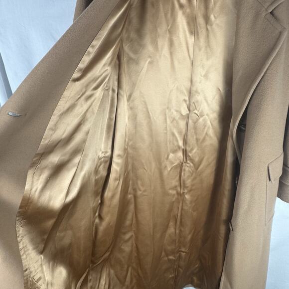 Macintosh New England 100% Wool Vintage Camel Dress Coat, Sz 10, Academia - Picture 13 of 16